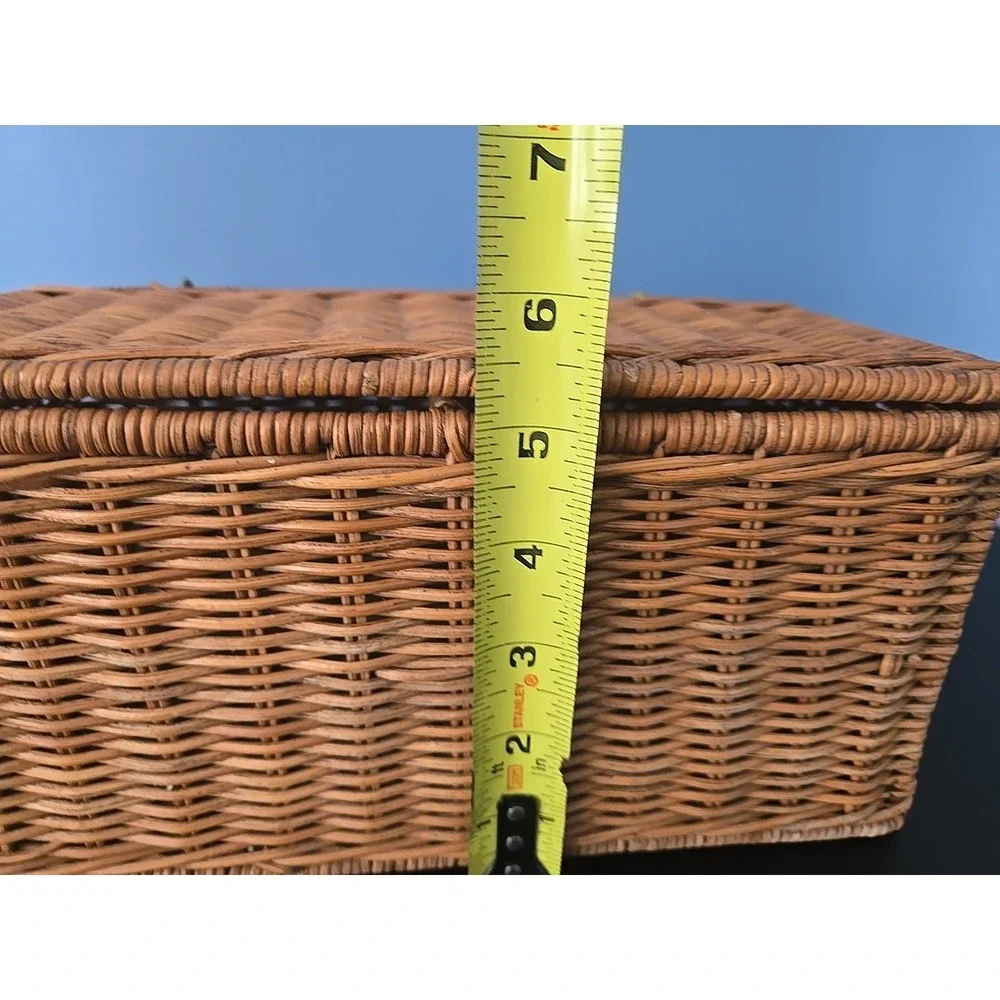 Vtg Storage‎ Basket Home Office Supplies Rectangle for Closet Nursery Home Decor